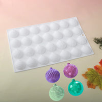 28-Cell Christmas Lantern Decorative Ball Design Chocolate Mold Candy Tools Silicone Cake Mold Dessert Bakeware Kitchen Baking S - Buy online at  Vibe In Cart.