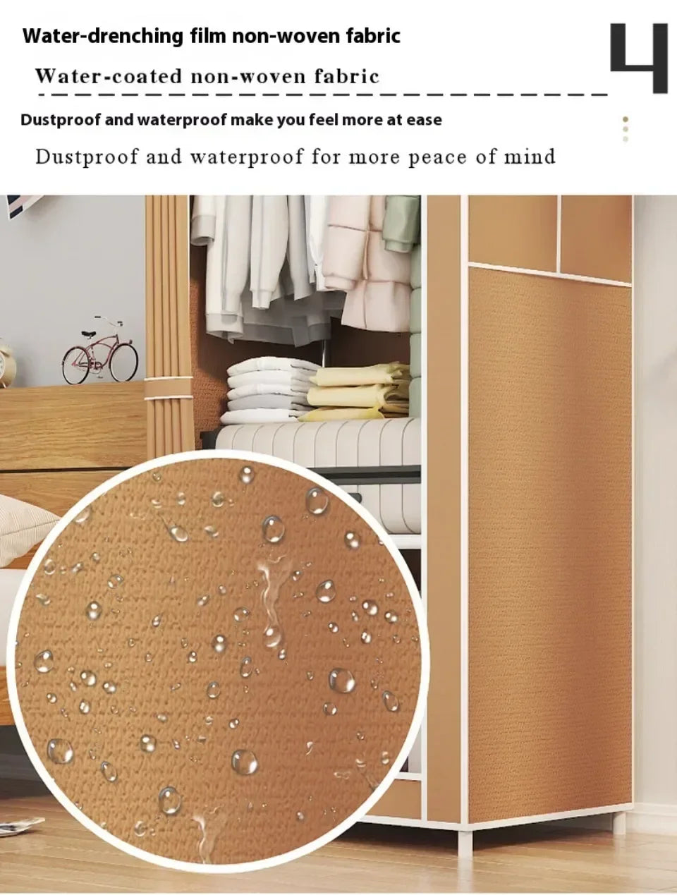 Minimalist Foldable Wardrobe Plastic Storage Cabinet Room Furniture Cheap Bedrooms Wardrobes Closet Armable Home Storage Rack - Buy online at  Vibe In Cart.