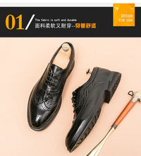 Men Suit Casual Shoes Luxury Men Brogue Dress Shoes Formal Business Leather Shoes Men Brown Wedding Italian Banquet Shoe Size 46 - Buy online at  Vibe In Cart.