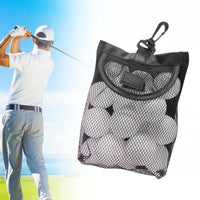 Mesh Storage Pouch for Golf and Tennis Balls with Hook