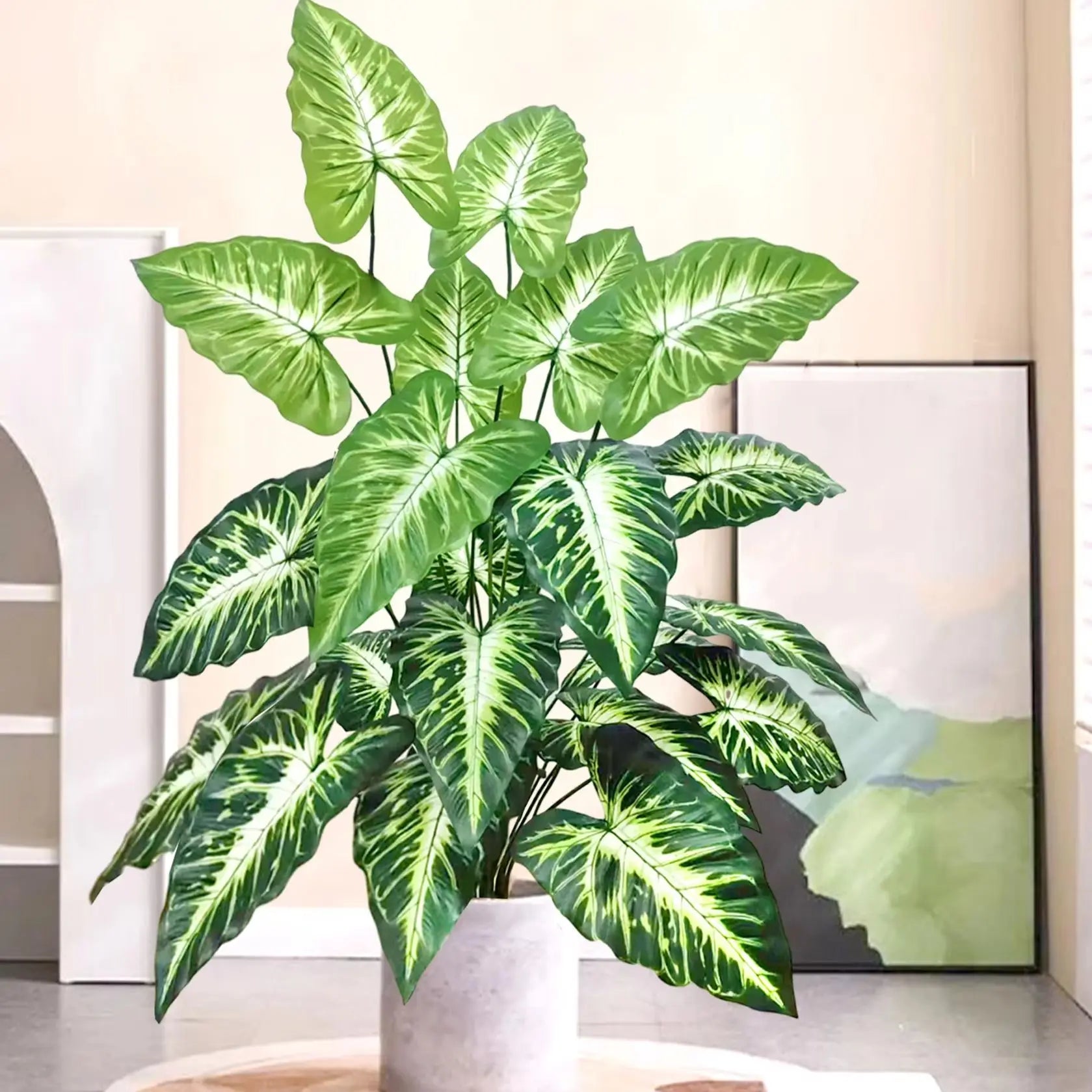 60-107cm Artificial Flowers Calla Lily Horseshoe Leaf Turtle Leaf Bobcat Leaf Fake Plant Ornamental Holiday Home Decoration - Buy online at  Vibe In Cart.