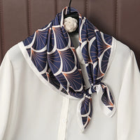 Square Satin Silk Scarf for Women, Casual All Seasons