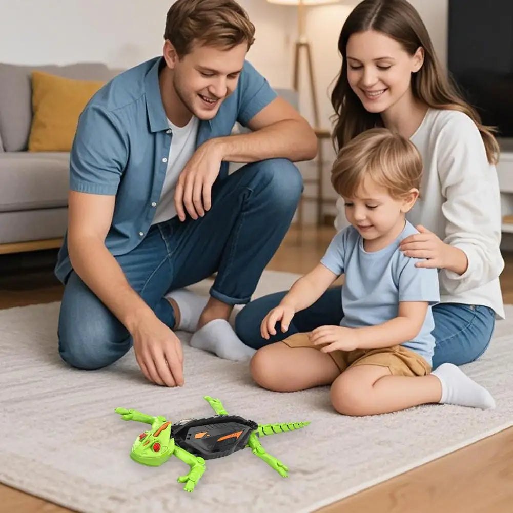Electric Remote Control Wall Climbing Gecko Plastic Toy for Ages 14+
