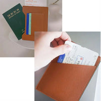 Waterproof PU Passport Cover with Multi-Slots, Large Capacity, 14.2cm