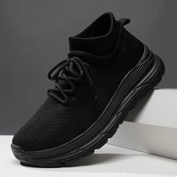 Men's Breathable Lace-Up Casual Sneakers With EVA Insole And Cotton Lining