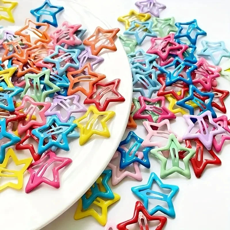 20pcs Colorful Star BB Hair Clips Adorable Hair Decoration for Girls and Kids Lovely Barrettes and Headwear Accessories - Buy online at  Vibe In Cart.