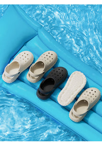 Women and Men's Hole Shoes Summer Non-Slip Outdoor Sandals Closed Toe Shit Feeling Beach Slippers Thick Bottom Soft Bottom - Buy online at  Vibe In Cart.