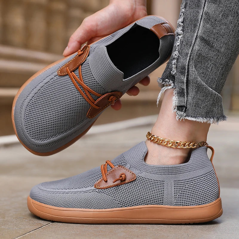 Women's Wide Footed Mesh Loafers Minimalist Fashionable Khaki Style Shoes Breathable Slip on  Barefoot Sneakers Design for Women - Buy online at  Vibe In Cart.