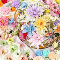 20/52Pcs Random Mix Artificial Flowers Silk Fake Flowers for Home Room Decor DIY Craft Gifts Accessories Bride Wedding Decor - Buy online at  Vibe In Cart.