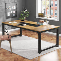 Tribesigns Modern Computer Desk 70.8 inch Large Executive Office Desk Study Writing Desk Workstation Computer Table - Buy online at  Vibe In Cart.