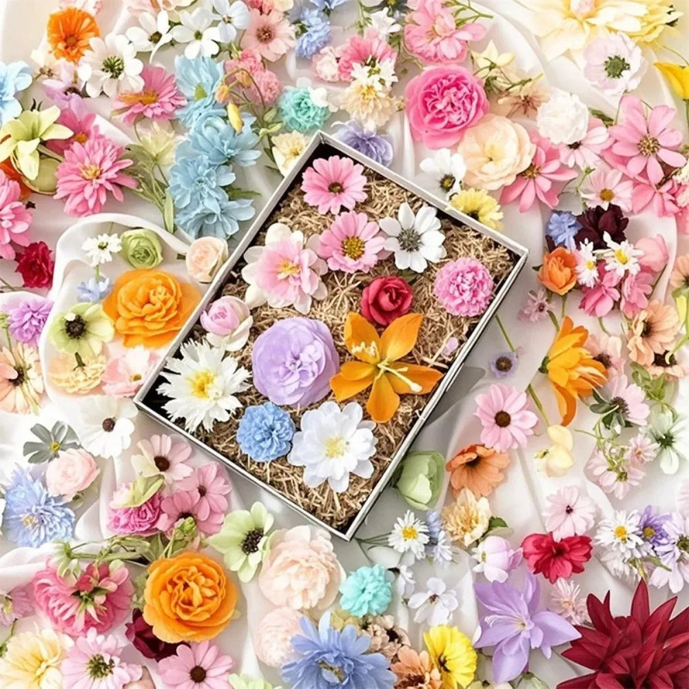 20/52Pcs Random Mix Artificial Flowers Silk Fake Flowers for Home Room Decor DIY Craft Gifts Accessories Bride Wedding Decor - Buy online at  Vibe In Cart.