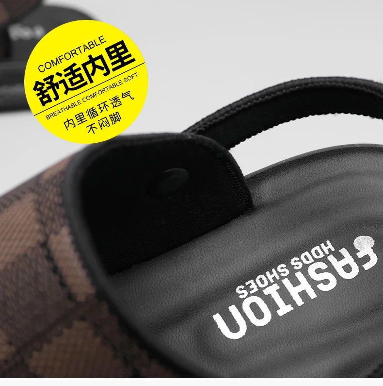 Men's high quality casual sandals summer outdoor waterproof anti slip soft sole comfort beach shoes fashion Lazy Driving slipper - Buy online at  Vibe In Cart.