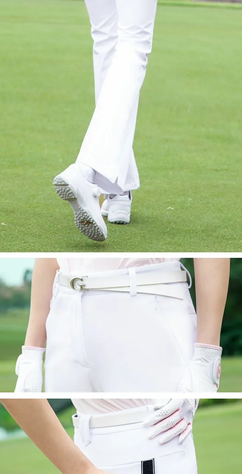 Pgm 2025 Spring Golf Clothing Women High Waist Golf Pants Korean Outdoor Sports Flared Trousers Female Elastic Slim Pants - Buy online at  Vibe In Cart.