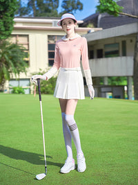 TTYGJ New Golf Skirt Women Spring Autumn Fashion A-lined Skirt Ladies Outdoor Sports Skorts Casual Golf Wear with Inner Shorts