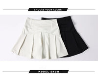 Athleisure Sports Running Gym Short short Breathable Elastic Solid 2 in 1 White Women's Skirt Tennis Dress with Side Pocket - Buy online at  Vibe In Cart.