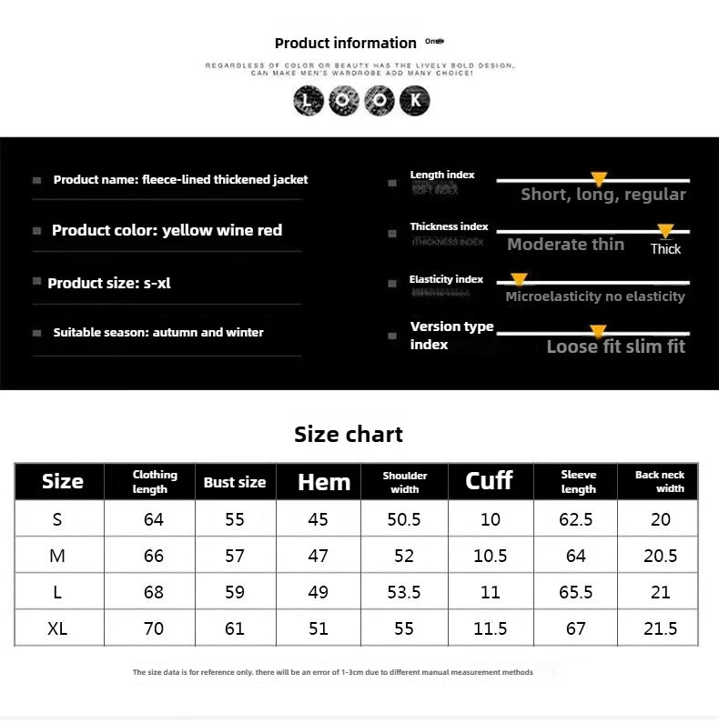 Men's European Size Sherpa Lined Stand Collar Winter Jacket with Thickened Fleece for Outdoor Casual Wear  Street Style Fashion - Buy online at  Vibe In Cart.