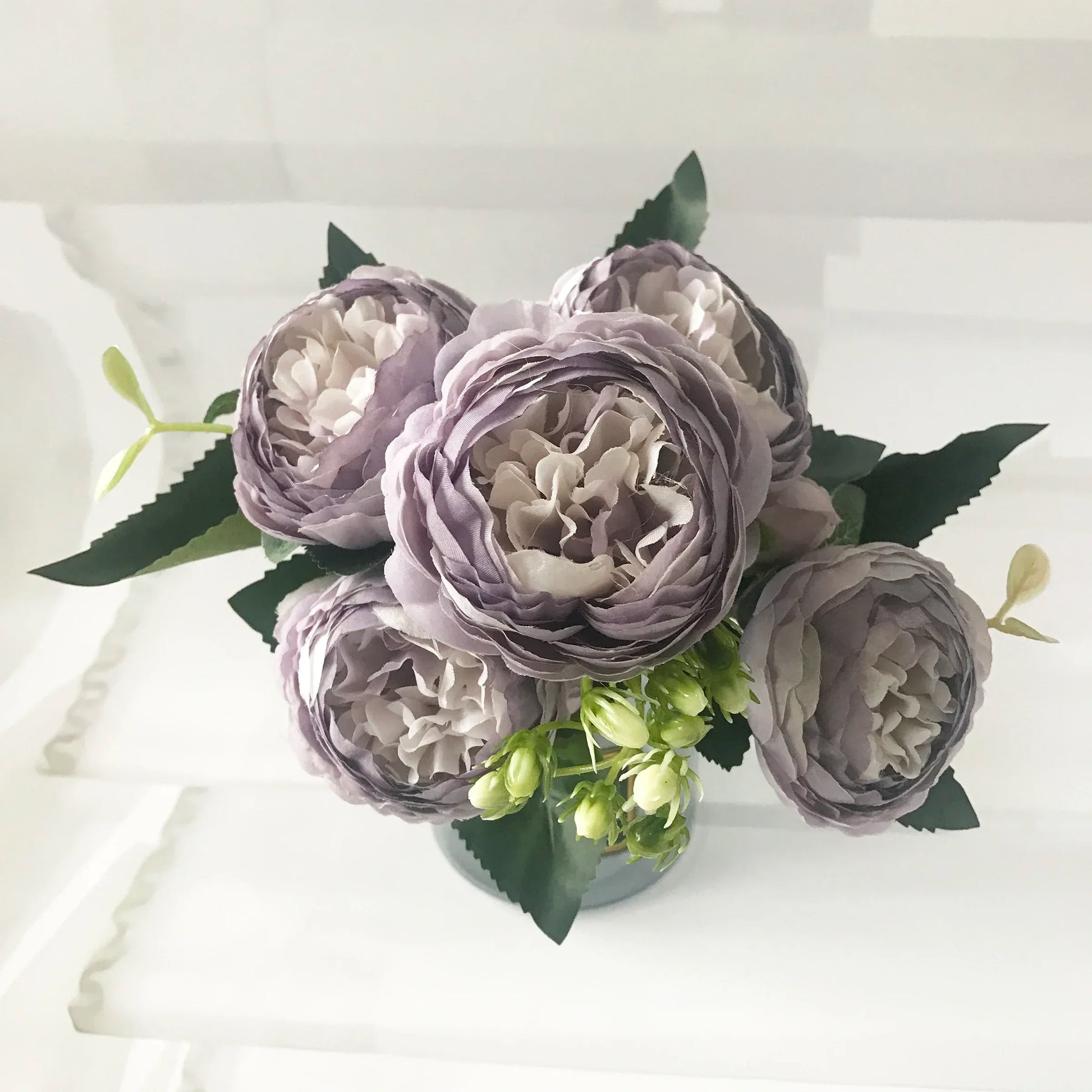 30cm Rose Pink Silk Peony Artificial Flowers Bouquet 5 Big Head and 4 Bud Cheap Fake Flowers for Home Wedding Decoration indoor - Buy online at  Vibe In Cart.