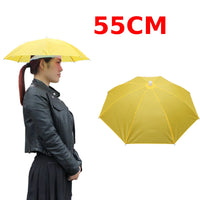 Portable Polyester Umbrella Hat for Fishing Anti-Rain Anti-Sun