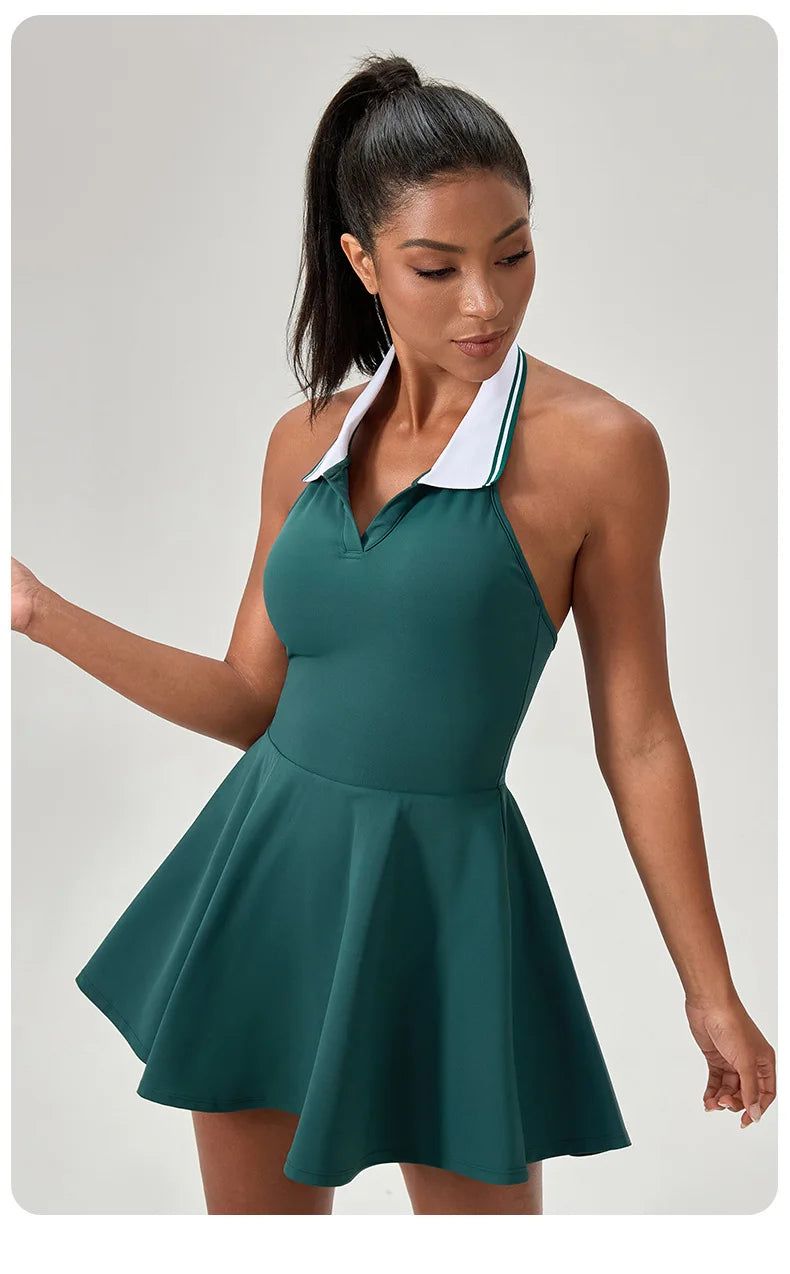 Women Tennis Skirt Summer Solid Color Outdoor Running Suit Breathable Quick Dry Workout Clothes Golf Dress Female Sportswear - Buy online at  Vibe In Cart.