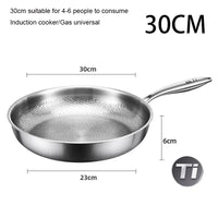 Titanium Non-Stick Frying Pan with Hammer Pattern, 26/28/30cm