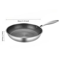 Reusable Frying Pan Nonstick Wok Pan Steak Cooking Pot Skillet Saucepan Induction Single Sided Honeycomb Skillet Cookware - Buy online at  Vibe In Cart.