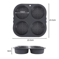 Hamburger Baking Mold Silicone mould Food Grade Bread Bun Baked Plate Non-Stick cake Pan Home Kitchen Bakeware BPA Free - Buy online at  Vibe In Cart.
