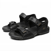 First-Layer Cowhide Men's Sports Sandals, Open-Toe Outdoor 防滑 Sandals, Casual Men's Shoes, Outdoor Fashion Beach Shoes, Li - Buy online at  Vibe In Cart.