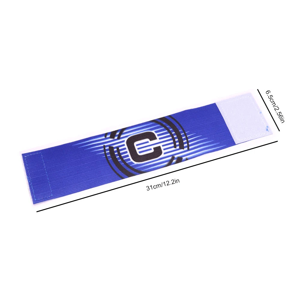 Adjustable Stripe Football Captain's Armband in Polyester for Kids and Adults