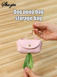 1PC Portable Pet Waste Bag Dispenser With Leather Carrying Case For Outdoor Use. Multi-Color Dog Waste Bag Storage Bag. - Buy online at  Vibe In Cart.