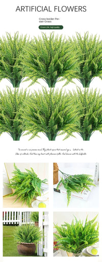 10pcs Artificial Plants Boston Ferns Fake Plants Greenery Artificial Plant Outdoor Indoor Home Garden Spring Summer Decoration - Buy online at  Vibe In Cart.