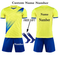 Boys' Polyester Soccer Uniform Set with Jersey, Tracksuit and Socks