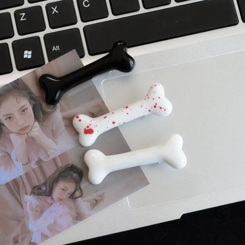 Cartoon Bone Hair Clip Resin Dog Bone Hair Pins Hair Clamps Y2K Hair Accessories for Girls Women Halloween Costume - Buy online at  Vibe In Cart.