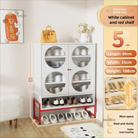 Modern Style Wooden Shoe Organizer For Entryway Storage