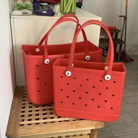 XL Extra Large Beach Bag EVA Rubber Waterproof Beach Travel Picnic Storage Basket Women Shopping Handbag Sac Jelly Tote Bag - Buy online at  Vibe In Cart.