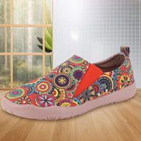 Women Loafers Casual Travel Shoes Anti Slip Slip On Flats Breathable Lightweight Walking Loafers Ethnic Style for Outdoor Travel - Buy online at  Vibe In Cart.