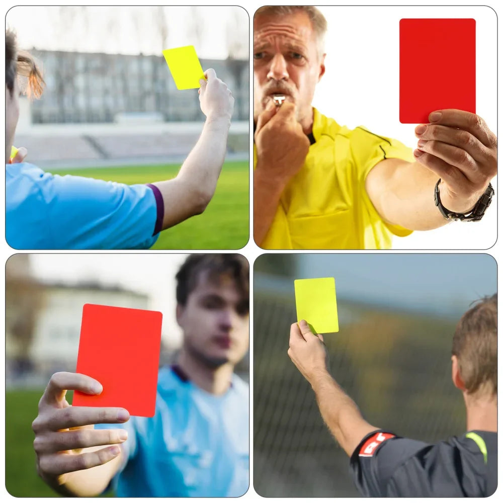 10pcs Referee Cards Set Red Yellow Judge Cards Football Soccer Standard Card Score Sheets Notebook Judge Cards Accessories - Buy online at  Vibe In Cart.