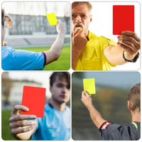 10pcs Referee Cards Set Red Yellow Judge Cards Football Soccer Standard Card Score Sheets Notebook Judge Cards Accessories - Buy online at  Vibe In Cart.