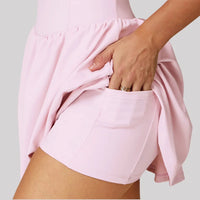 Tennis Skirt Sports Fitness Stand-up Collar Anti-light Golf Badminton Casual Fitness Workout Clothing Gym Yoga Suit for Women - Buy online at  Vibe In Cart.