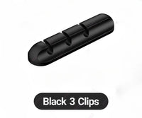 Silicone Desktop Cable Organizer and Wire Holder with Irregular Shape