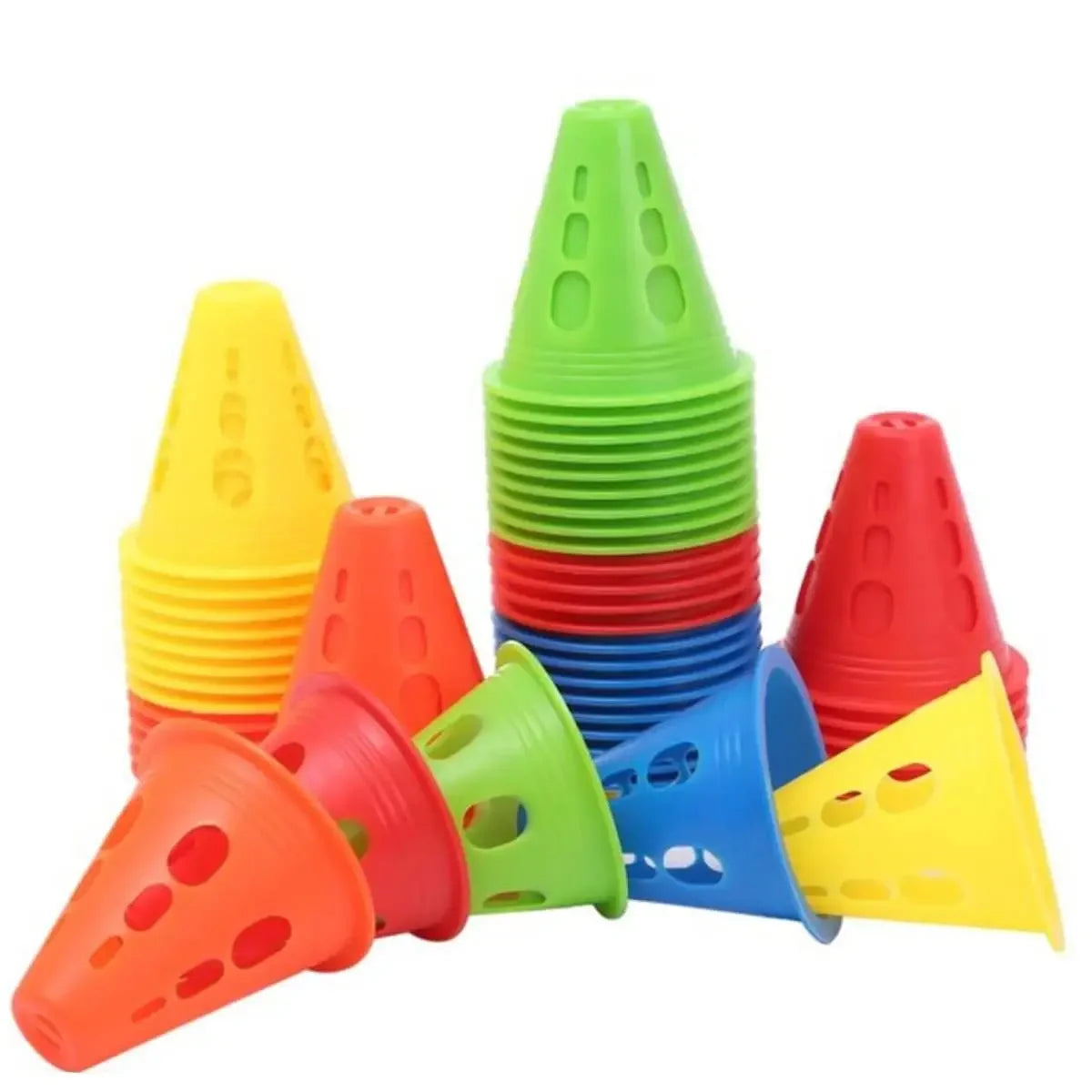 20/40/60 PCS Colorful Windproof Skate Marker Cones Roller Football Marking Cup Soccer Training Equipment - Buy online at  Vibe In Cart.