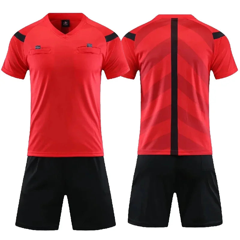 Professional Men Referee Uniforms Soccer Men Football Jerseys Shorts Shirts Suit Pocket Tracksuits V-neck Judge Sportswear - Buy online at  Vibe In Cart.