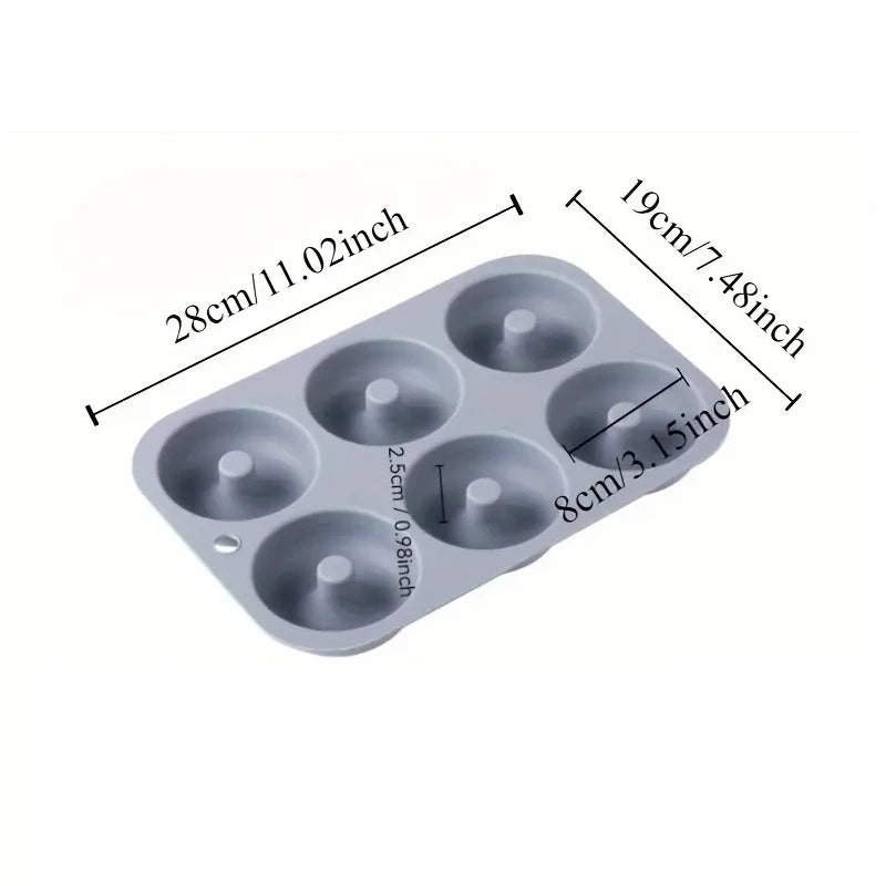 6Holes Baking Mold Food Grade Silicone Non-stick Donut Molds Chocolate Cupcake Pan DIY Muffin Kitchen Tool for Oven Bakeware - Buy online at  Vibe In Cart.