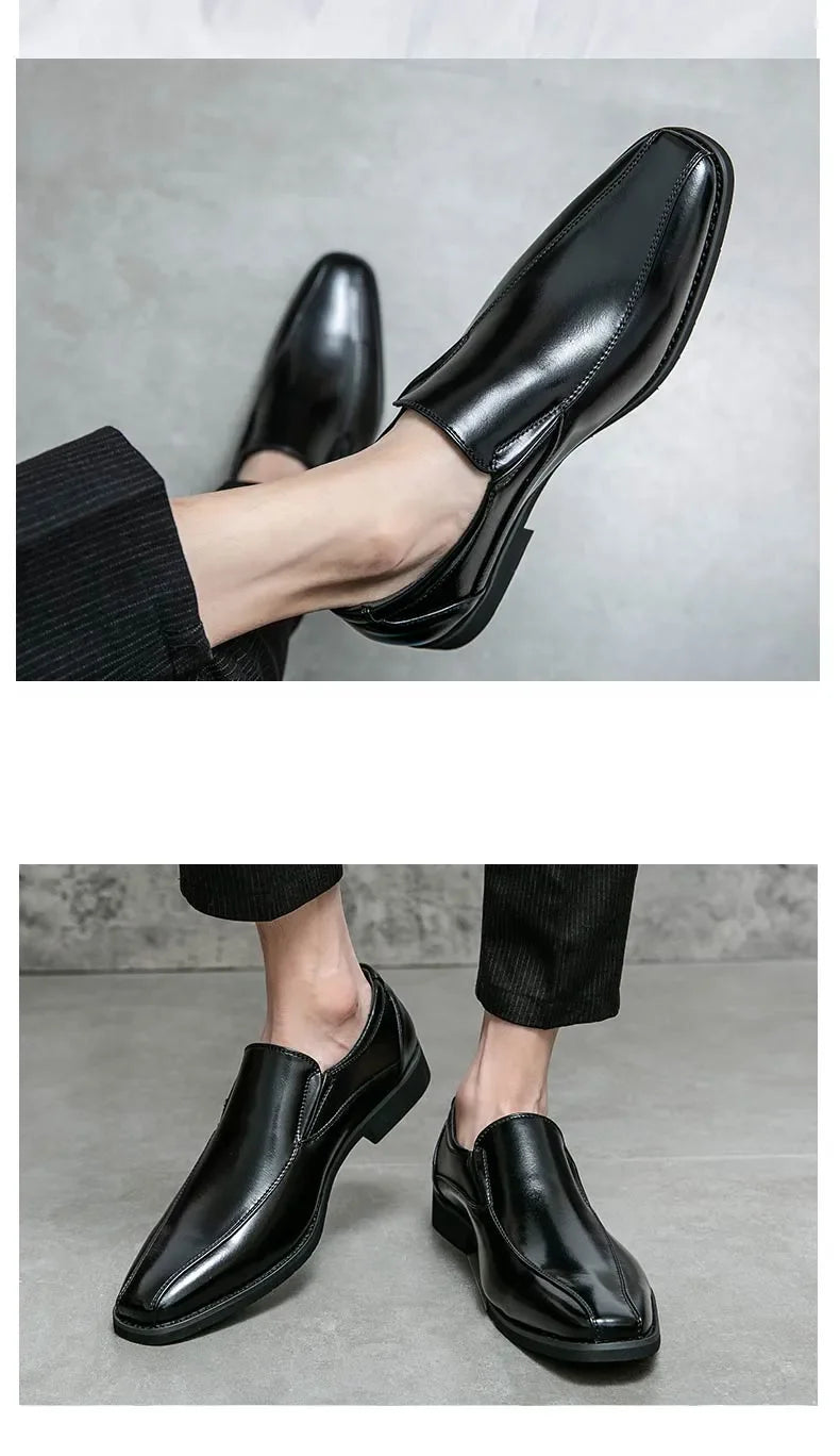 Golden Sapling Casual Business Shoes Men Loafers Formal Wedding Shoes Leisure Party Office Flats Men's Social Dress Moccasins - Buy online at  Vibe In Cart.