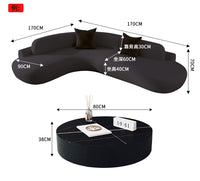 Large L-Shaped White Modern Minimalist Living Room Sofa