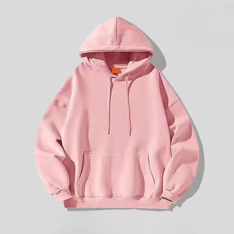 Men's hooded sweatshirt autumn and winter Y2K retro soft adult solid color autumn and winter street casual basic sweatshirt - Buy online at  Vibe In Cart.