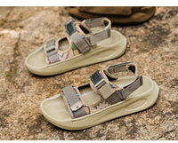 Men's Leisure Beach Gladiator Sandals with Fabric Upper