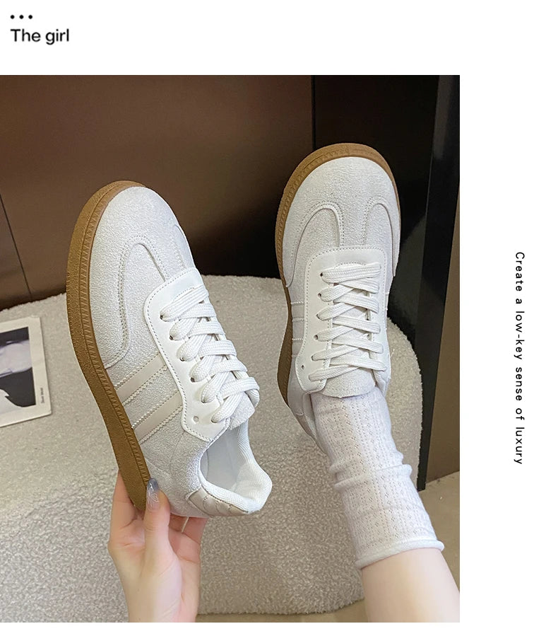 Women Tennis Sneakers Flats Ladies Fashion Mixed Colors Lace-up Vulcanized Shoes Spring Autumn Woman Outdoor Trainers Footwear - Buy online at  Vibe In Cart.