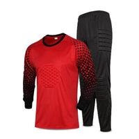 Boys Long Sleeve Polyester Soccer Goalkeeper Uniform Set
