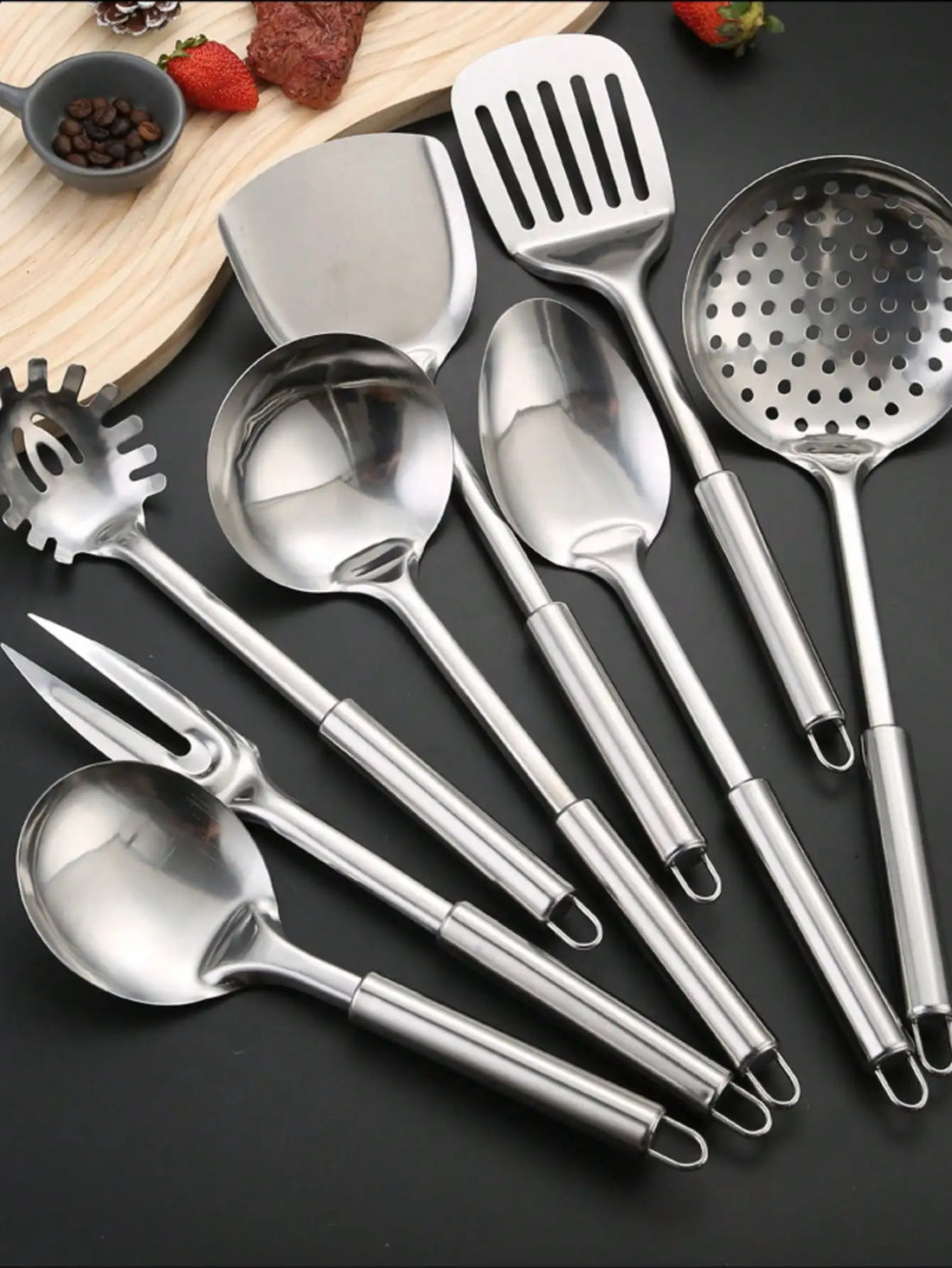 8-Piece Modern Stainless Steel Non-Stick Cookware Set - Dishwasher Safe | Home/Christmas Kitchen Essentials - Buy online at  Vibe In Cart.