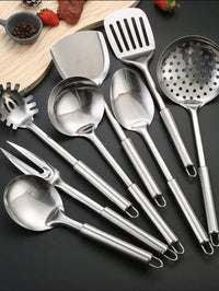 8-Piece Modern Stainless Steel Non-Stick Cookware Set - Dishwasher Safe | Home/Christmas Kitchen Essentials - Buy online at  Vibe In Cart.